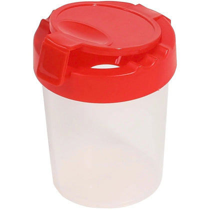 Deflecto Antimicrobial Kids Paint Cup: No-Spill Red Cup for Painting - Arts & Crafts Kits/Accessories