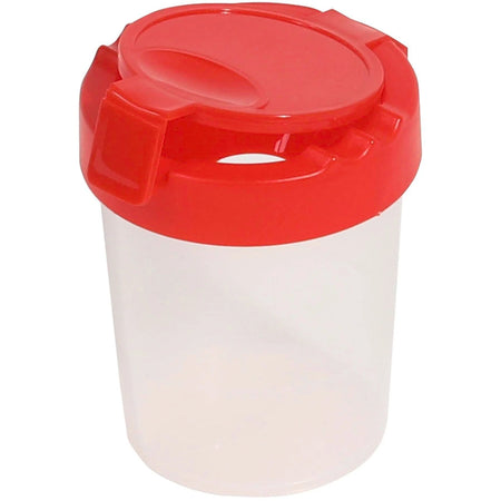 Deflecto Antimicrobial Kids Paint Cup: No-Spill Red Cup for Painting - Arts & Crafts Kits/Accessories
