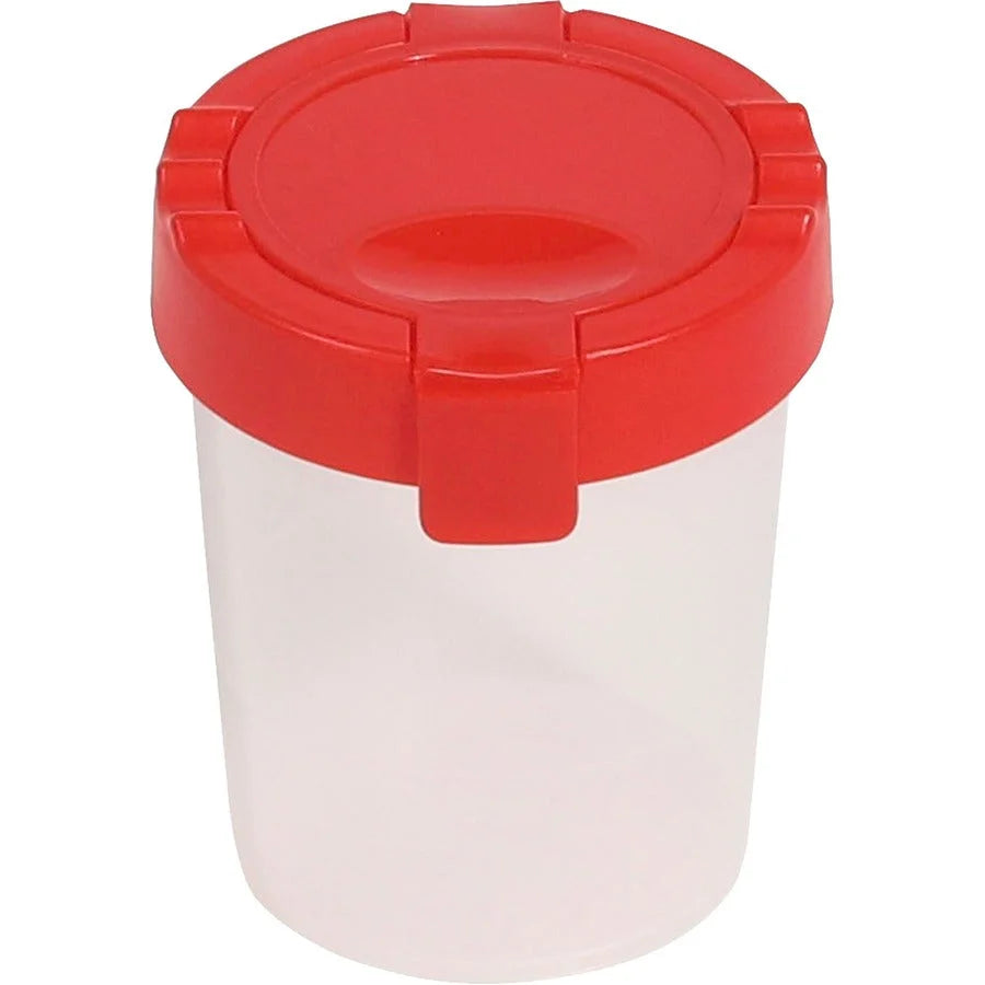 Deflecto Antimicrobial Kids Paint Cup: No-Spill Red Cup for Painting - Arts & Crafts Kits/Accessories