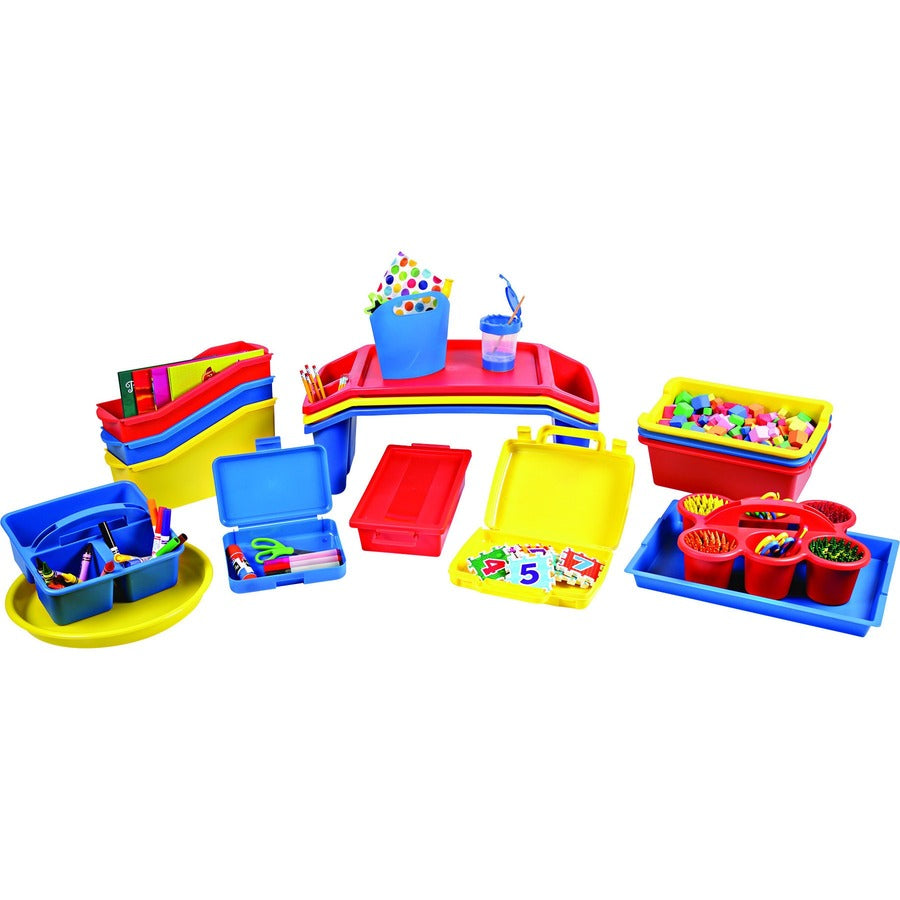 Deflecto Antimicrobial Storage Case Red - Alternate-Image2