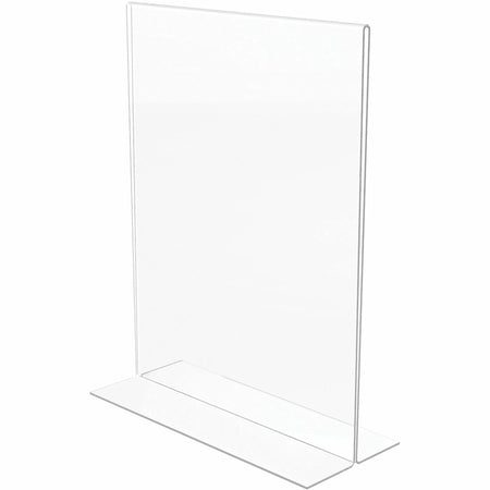 Deflecto Classic Image Double-Sided Sign Holder - Clear Plastic - 8.5’’ x 11’’ - Indoor/Outdoor - Signs & Nameplates