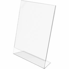 Deflecto Classic Image Slanted Sign Holder - Versatile 8.5x11’’ Display Stand - Signs & Nameplates