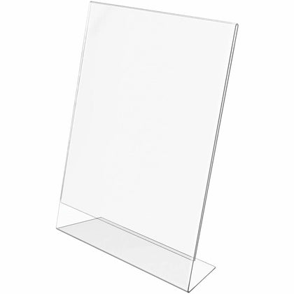 Deflecto Classic Image Slanted Sign Holder - Versatile 8.5x11’’ Display Stand - Signs & Nameplates
