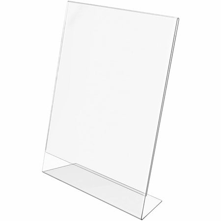 Deflecto Classic Image Slanted Sign Holder - Versatile 8.5x11’’ Display Stand - Signs & Nameplates