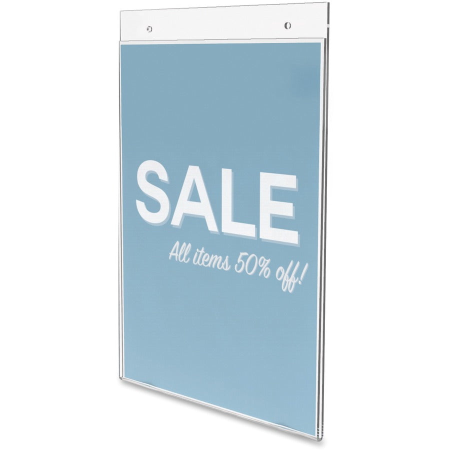 Deflecto Classic Image Wall Mount Sign Holder - Left