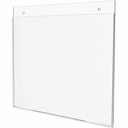 Deflecto Classic Image Wall Mount Sign Holder - Clear Plastic - 11’’ x 8.5’’ - Signs & Nameplates