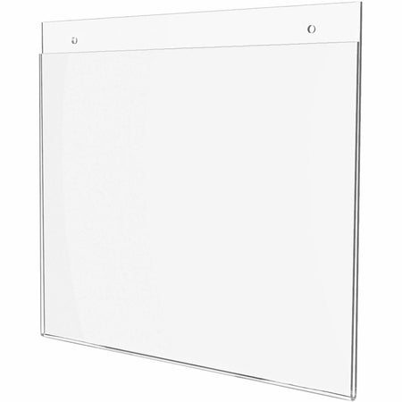 Deflecto Classic Image Wall Mount Sign Holder - Clear Plastic - 11’’ x 8.5’’ - Signs & Nameplates