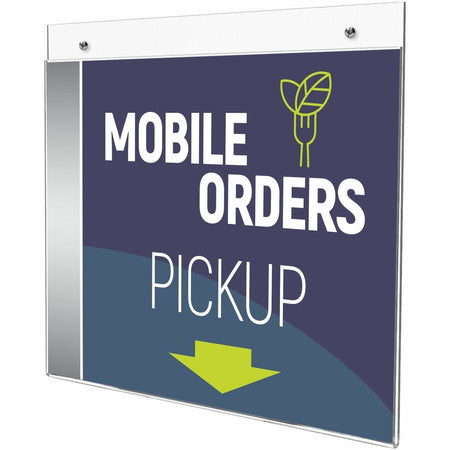 Deflecto Classic Image Wall Mount Sign Holders - Left