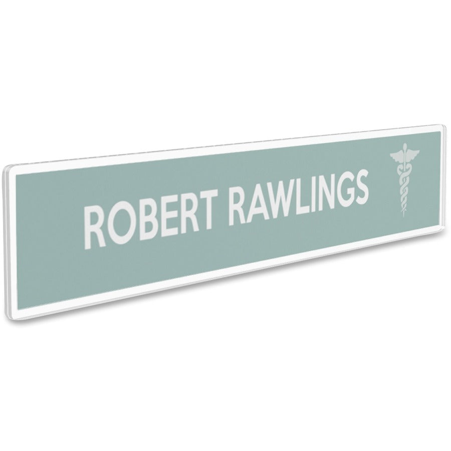 Deflecto Cubicle Nameplate Sign Holder - Right