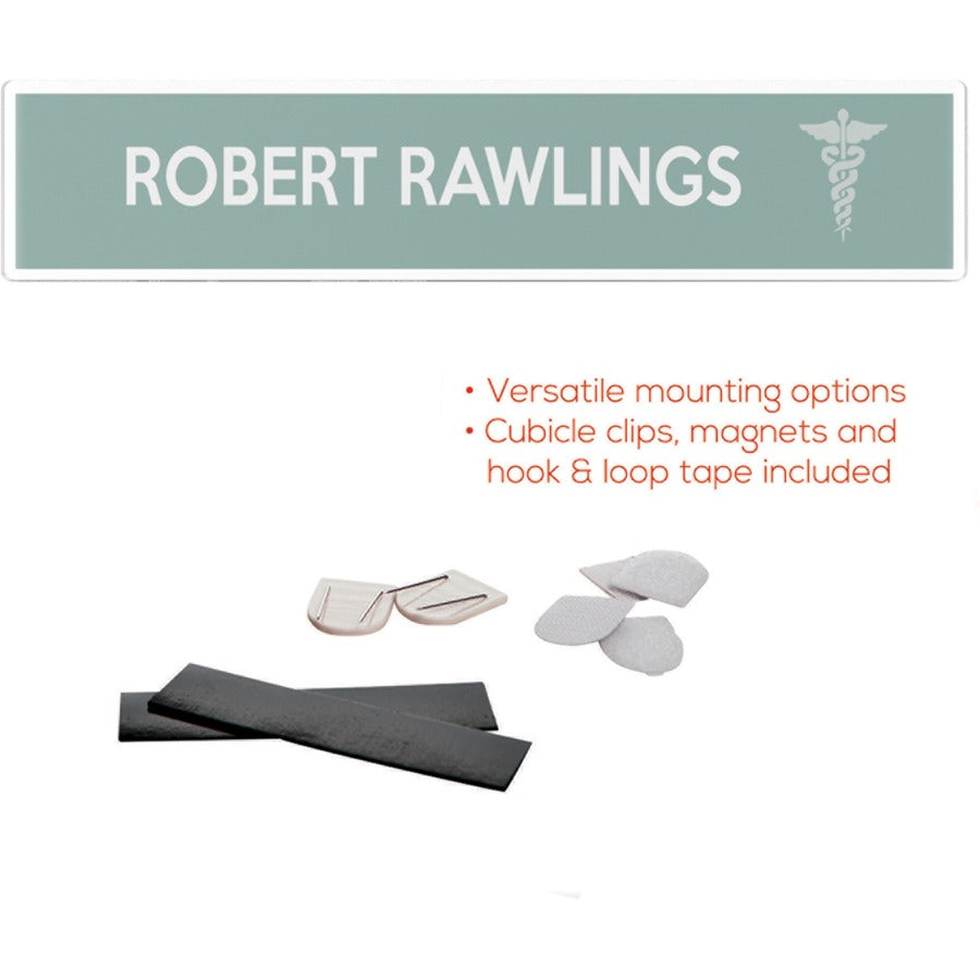 Deflecto Cubicle Nameplate Sign Holder - Alternate-Image7