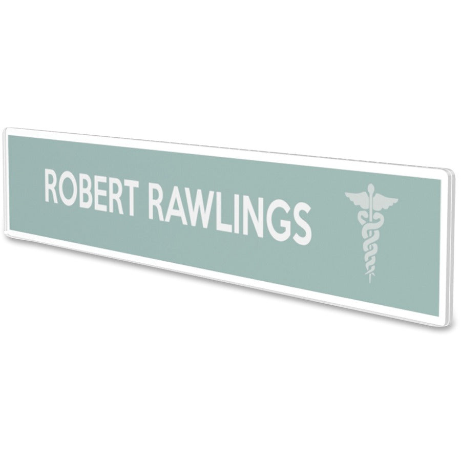 Deflecto Cubicle Nameplate Sign Holder - Left