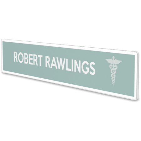 Deflecto Cubicle Nameplate Sign Holder - Left