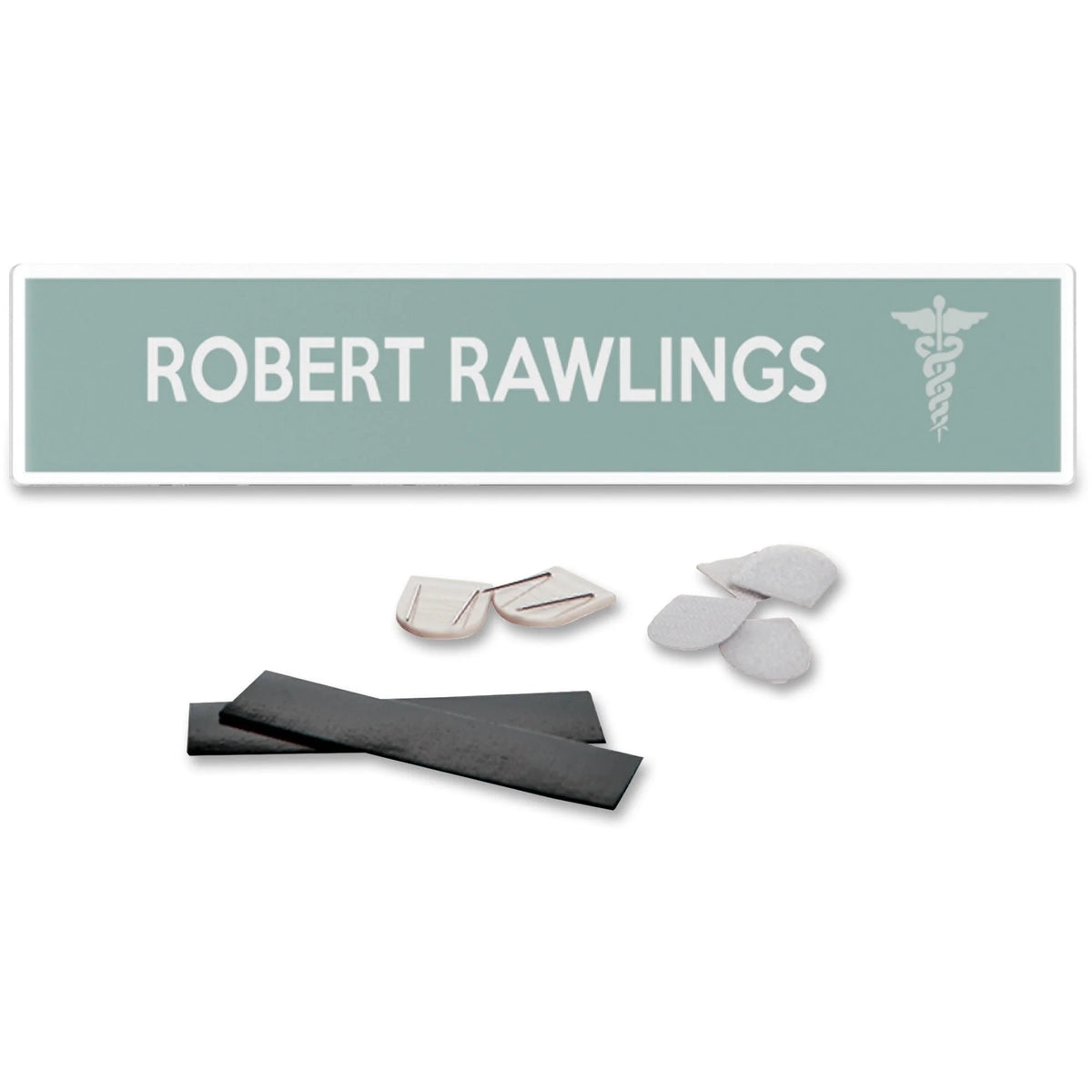 Deflecto Cubicle Nameplate Sign Holder: Wall-Mountable Magnetic - Clear Plastic - Signs & Nameplates