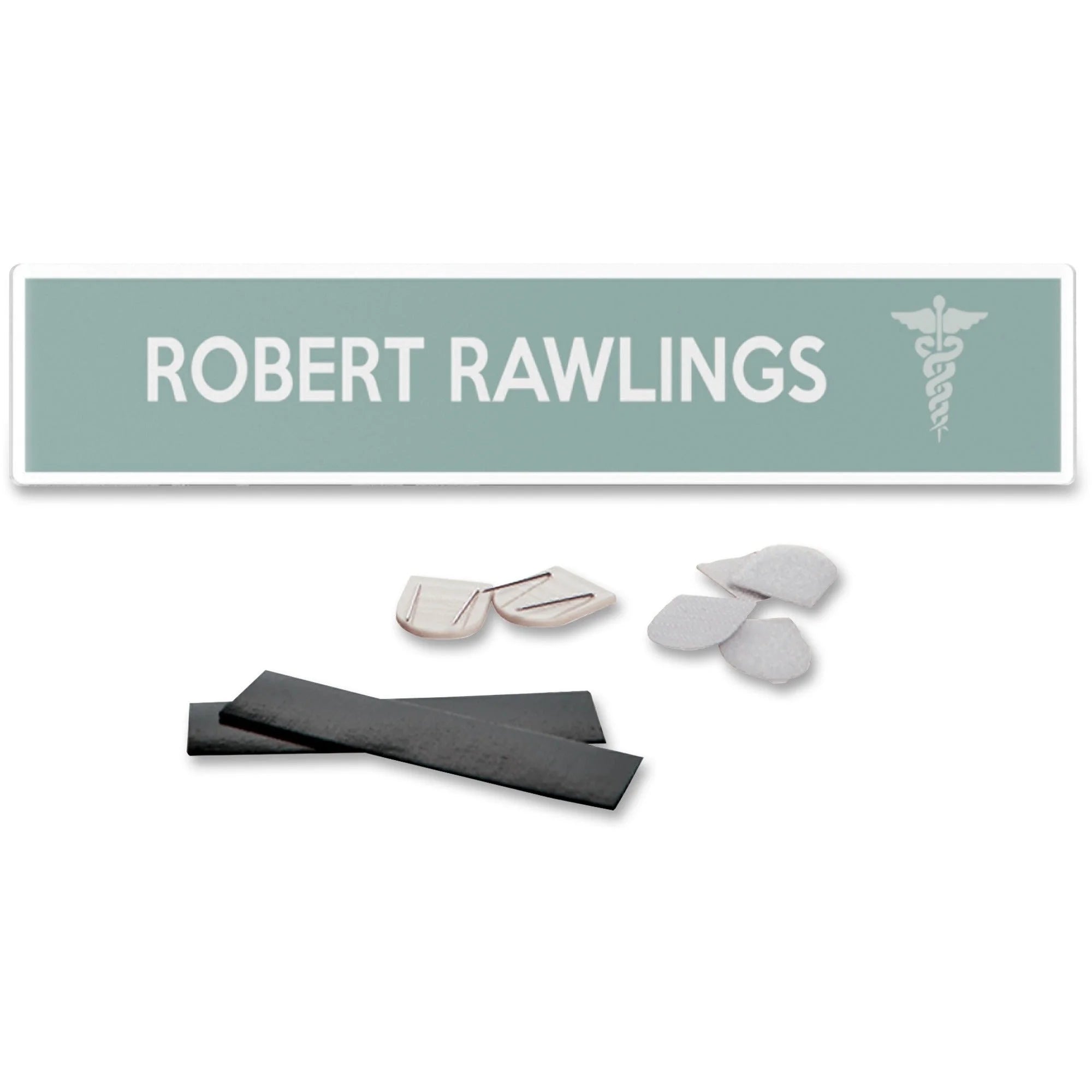 Deflecto Cubicle Nameplate Sign Holder: Wall-Mountable Magnetic - Clear Plastic - Signs & Nameplates