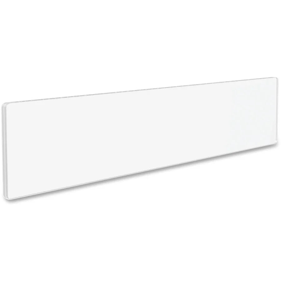 Deflecto Cubicle Nameplate Sign Holder: Wall-Mountable Magnetic - Clear Plastic - Signs & Nameplates