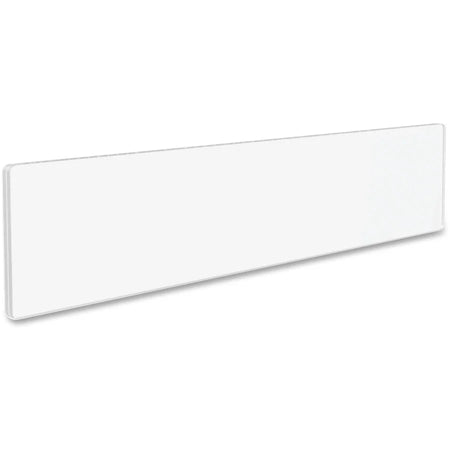 Deflecto Cubicle Nameplate Sign Holder: Wall-Mountable Magnetic - Clear Plastic - Signs & Nameplates