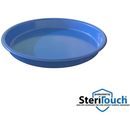 Deflecto Kids Antimicrobial Craft Tray - Blue Polypropylene - 13.07’’ Round - Accessories & Art - Arts Crafts