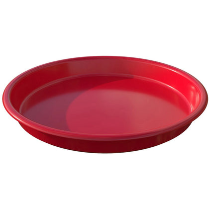 Deflecto Kids Antimicrobial Craft Tray - Red Polypropylene - 13.07’’ Round - Art & Accessory - Arts Crafts