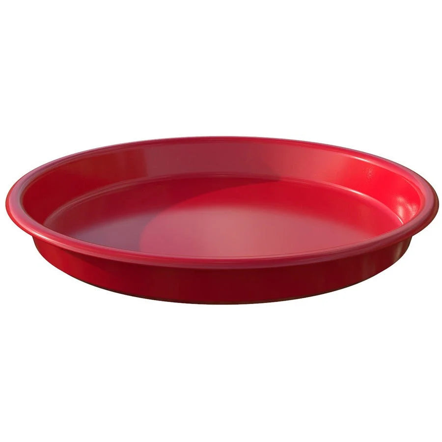 Deflecto Kids Antimicrobial Craft Tray - Red Polypropylene - 13.07’’ Round - Art & Accessory - Arts Crafts