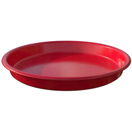 Deflecto Kids Antimicrobial Craft Tray - Red Polypropylene - 13.07’’ Round - Art & Accessory - Arts Crafts