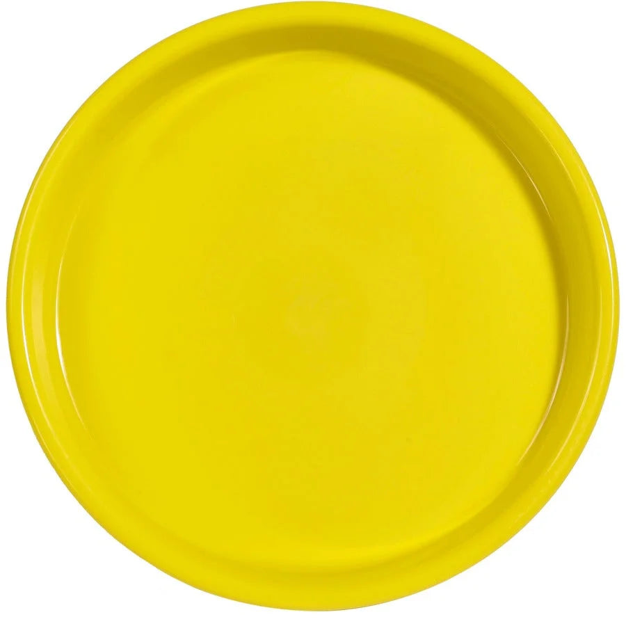 Deflecto Kids Antimicrobial Craft Tray - Yellow Polypropylene - 13.07’’ Round - Accessories & Art - Arts Crafts