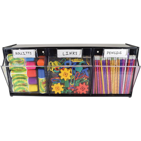 Deflecto Modular Tilt Bin Storage System - Front