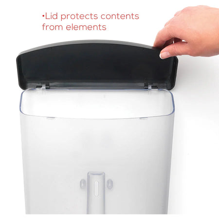 Deflecto Outdoor Literature Box: Break Resistant Water Proof - Gray Plastic - Mailbox/Suggestion Boxes