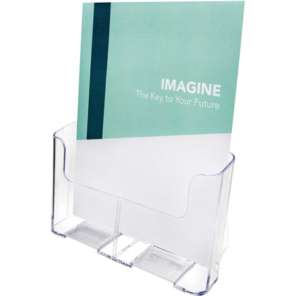 Deflecto Single Compartment DocuHolder: Desktop Magazine Holder - Literature Holders/Sorters