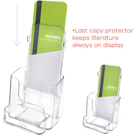Deflecto Single Compartment DocuHolder w/ Business Card Holder - Alternate-Image3