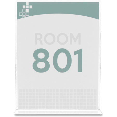 Deflecto Superior Image Double-Sided Sign Holder - Front