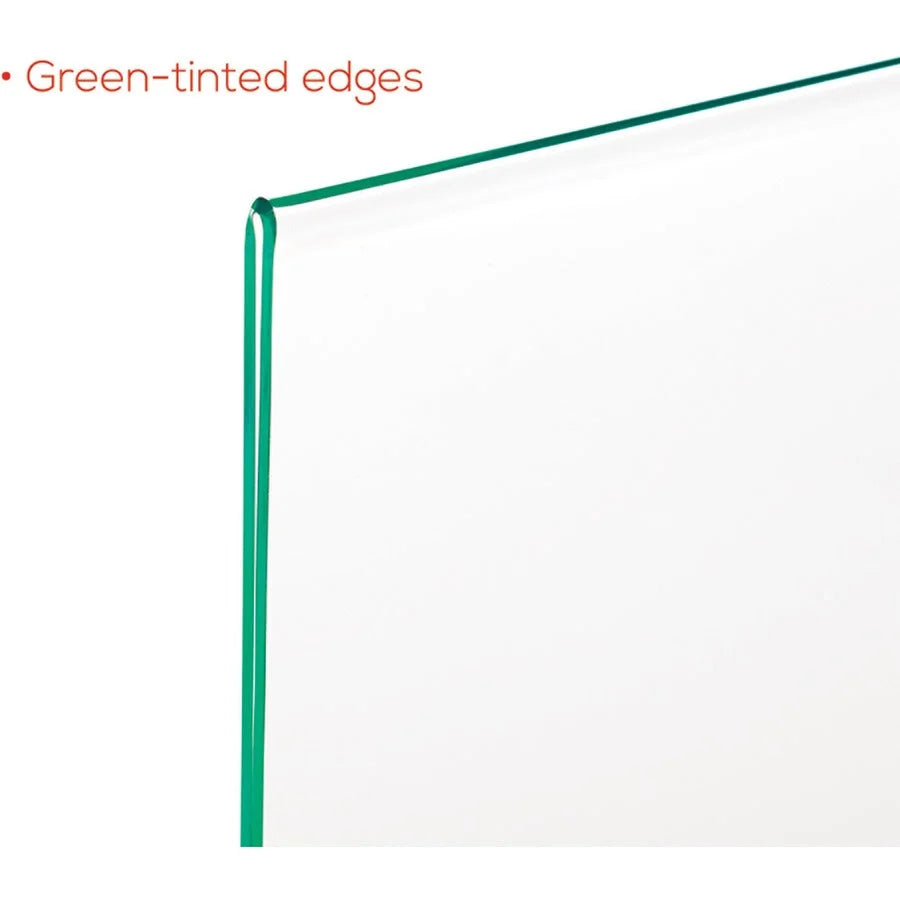 Deflecto Superior Image Green Edge Sign Holder - 8.5x11 - Side & Bottom Loading - Signs Nameplates