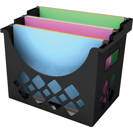Deflecto Sustainable Desktop Hanging File Holder - Sturdy & Recycled - Black - Folders Accessories