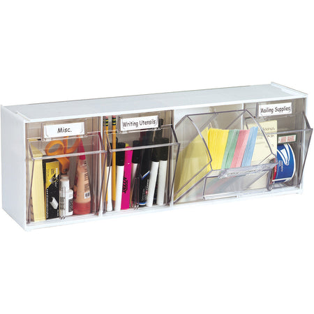 Deflecto Tilt Bin Interlocking Multi-Bin Storage Organizer - Alternate-Image5
