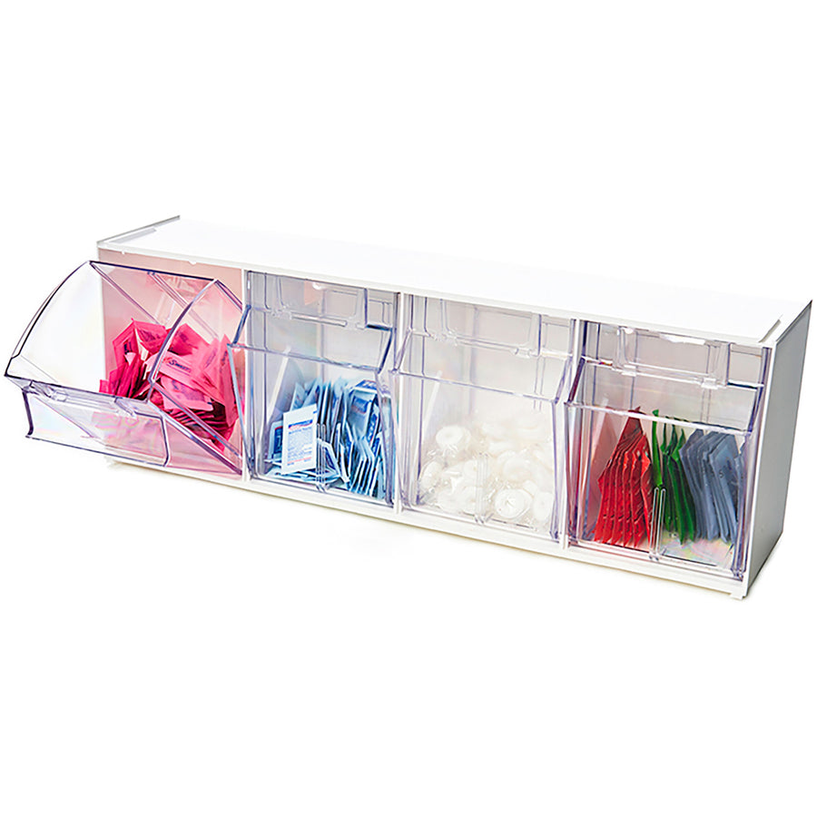 Deflecto Tilt Bin Interlocking Multi-Bin Storage Organizer - Alternate-Image2
