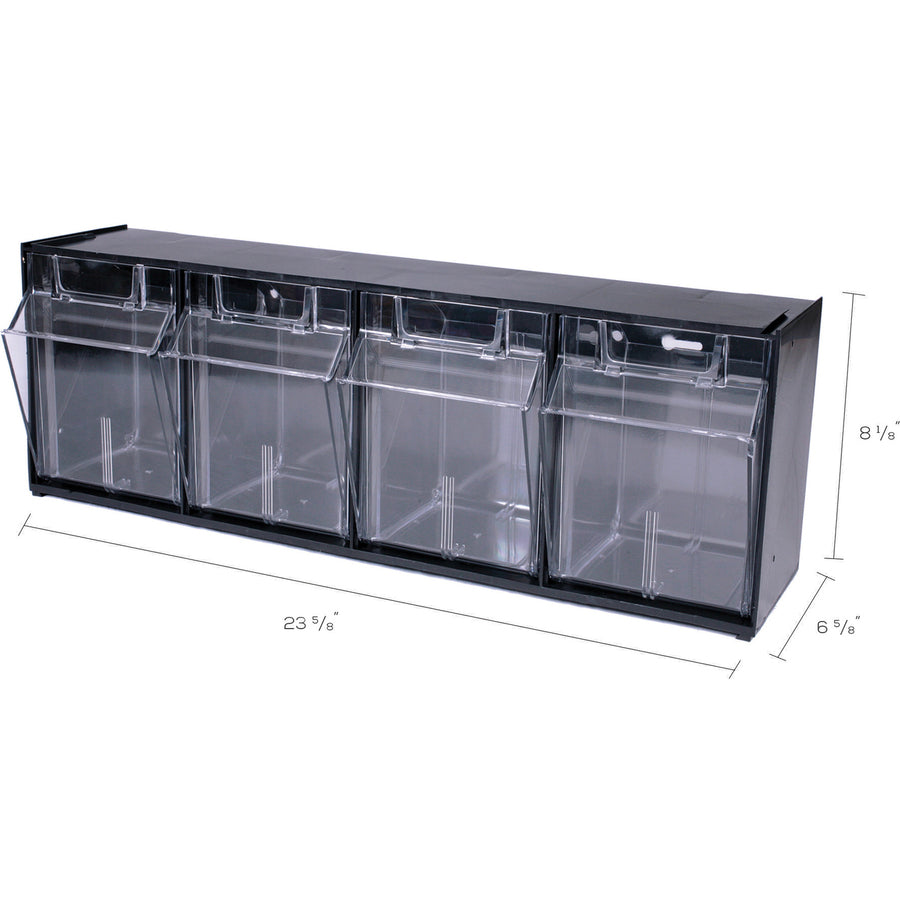 Deflecto Tilt Bin Interlocking Multi-Bin Storage Organizer - Alternate-Image7