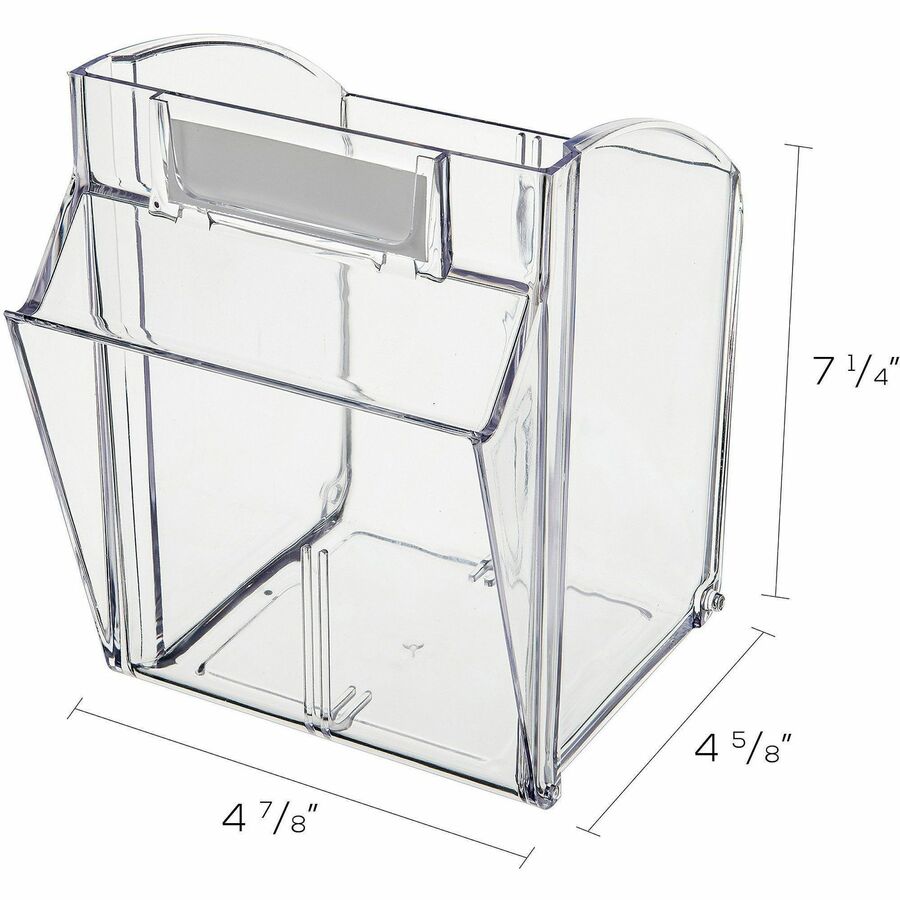 Deflecto Tilt Bin Interlocking Multi-Bin Storage Organizer - Alternate-Image8