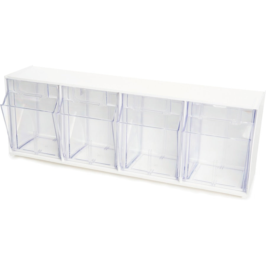 Deflecto Tilt Bin Interlocking Multi-Bin Storage Organizer - Left