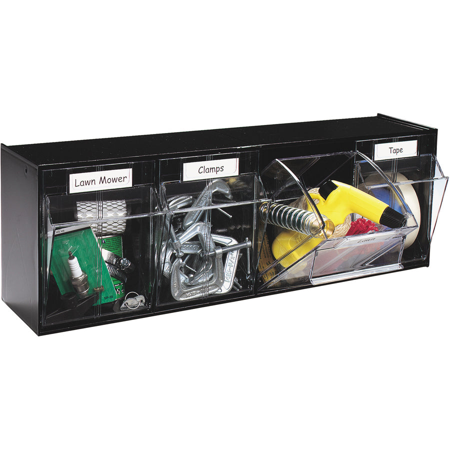 Deflecto Tilt Bin Interlocking Multi-Bin Storage Organizer - Alternate-Image2
