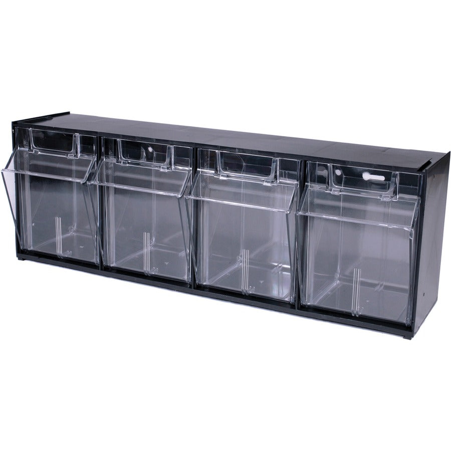Deflecto Tilt Bin Interlocking Multi-Bin Storage Organizer - Left
