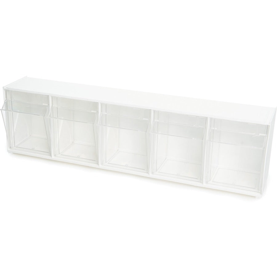 Deflecto Tilt Bin Interlocking Multi-Bin Storage Organizer - Left