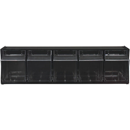 Deflecto Tilt Bin Interlocking Multi-Bin Storage Organizer - Rear