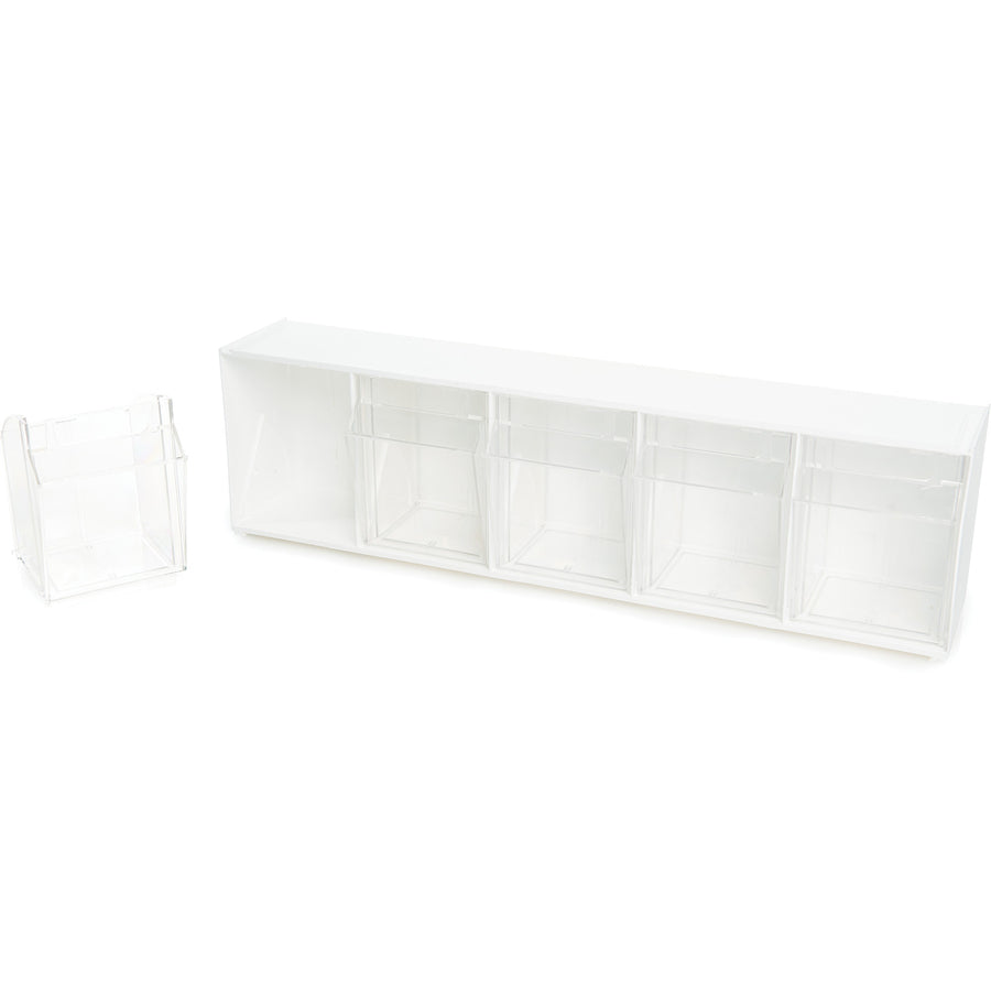 Deflecto Tilt Bin Interlocking Multi-Bin Storage Organizer - Alternate-Image5