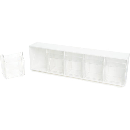Deflecto Tilt Bin Interlocking Multi-Bin Storage Organizer - Alternate-Image5