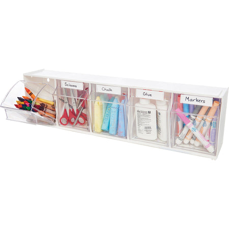 Deflecto Tilt Bin Interlocking Multi-Bin Storage Organizer - 2000