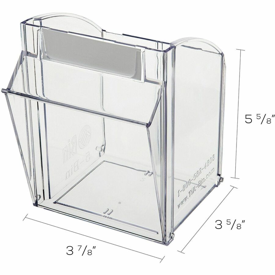 Deflecto Tilt Bin Interlocking Multi-Bin Storage Organizer - Alternate-Image9