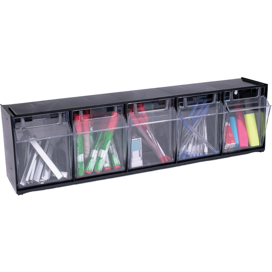 Deflecto Tilt Bin Interlocking Multi-Bin Storage Organizer - Right