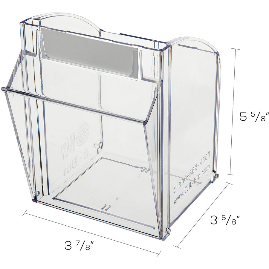 Deflecto Tilt Bin Interlocking Multi-Bin Storage Organizer - Alternate-Image2