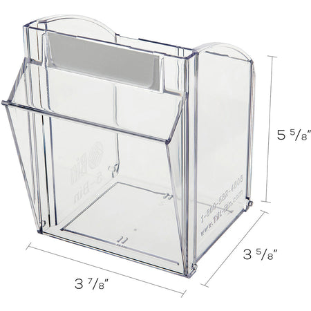 Deflecto Tilt Bin Interlocking Multi-Bin Storage Organizer - Alternate-Image2