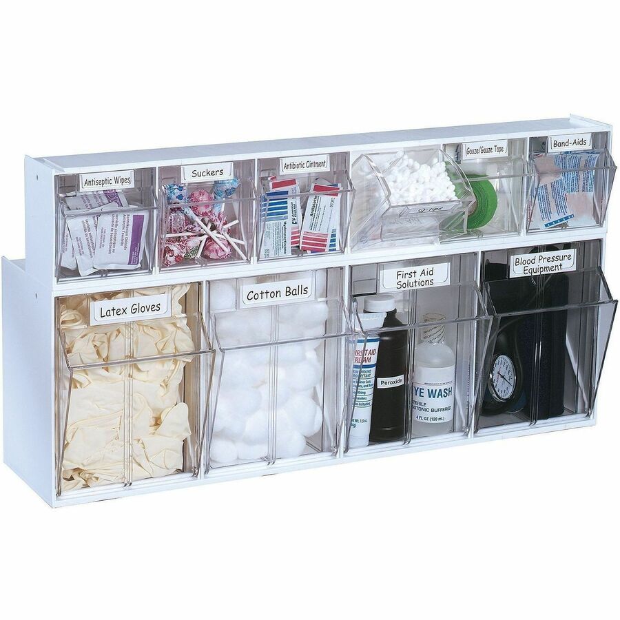 Deflecto Tilt Bin Interlocking Multi-Bin Storage Organizer - Alternate-Image3