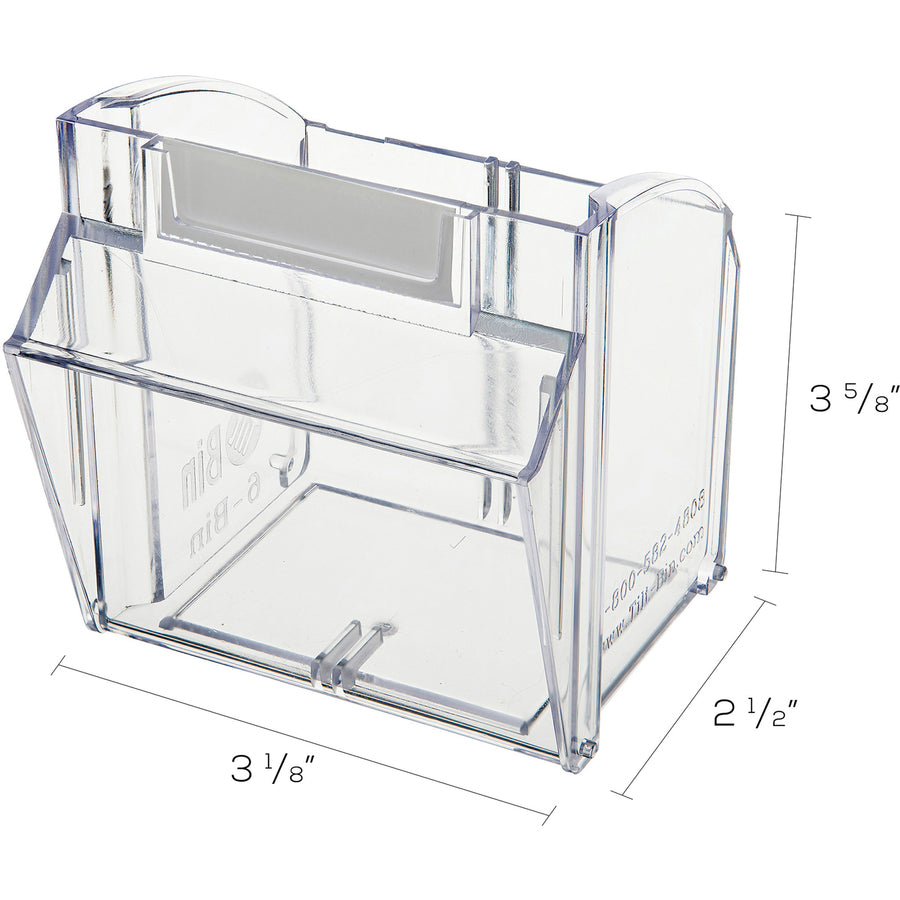 Deflecto Tilt Bin Interlocking Multi-Bin Storage Organizer - Alternate-Image2